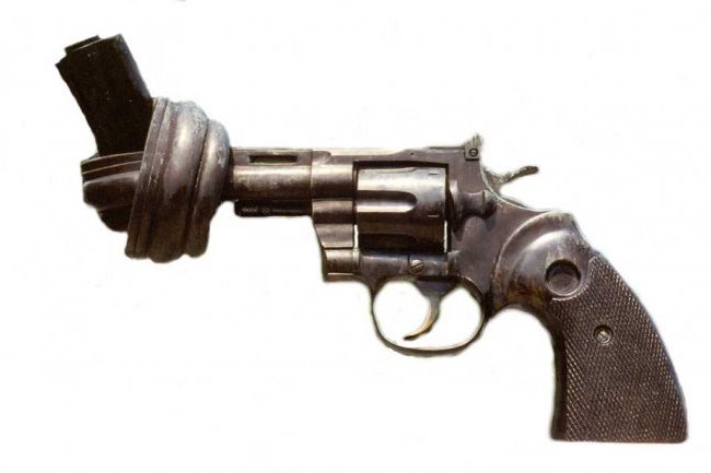 Métal fil revolver pistolet pistolet sculpture arme de poing